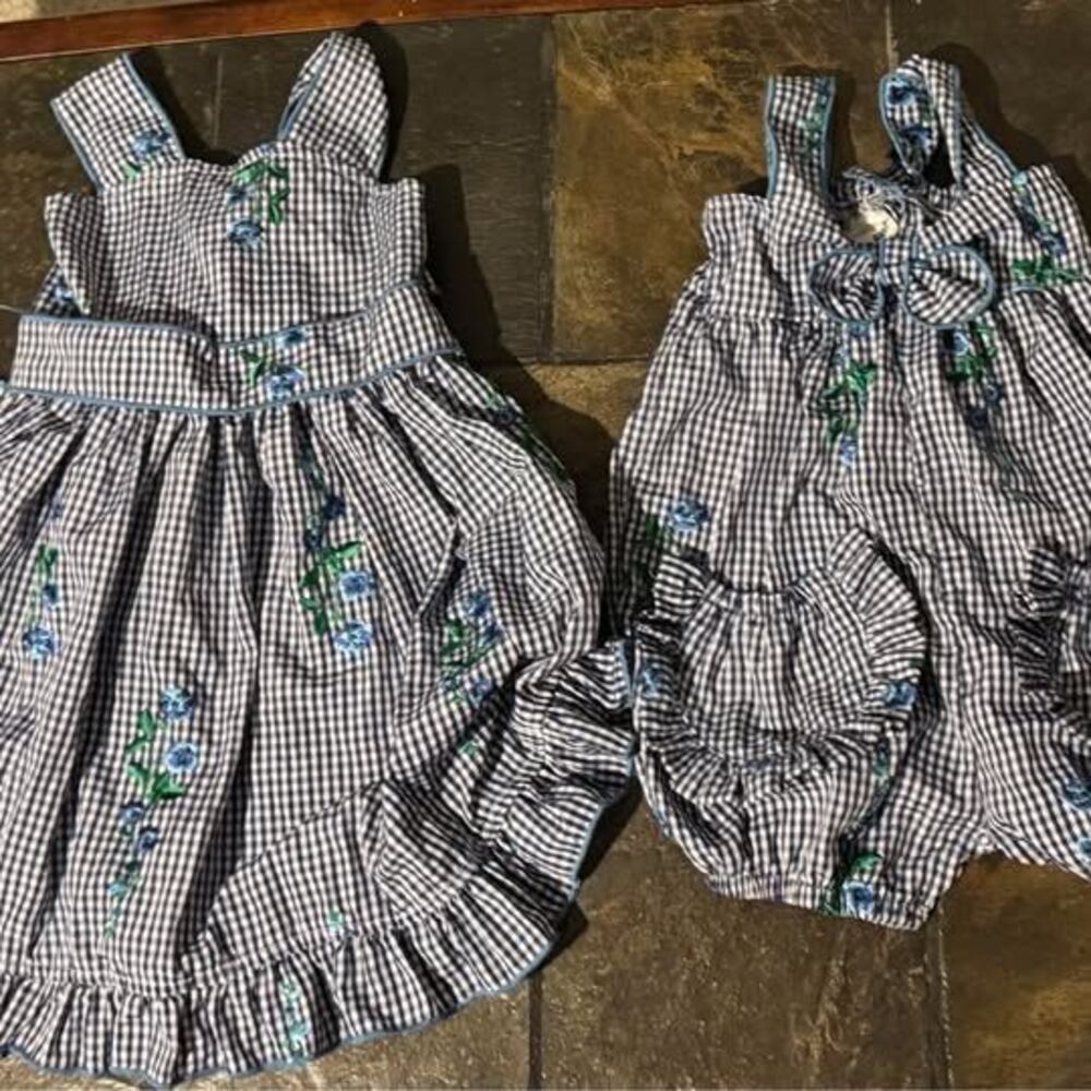 Sisters matching dresses 18m & 3/4y